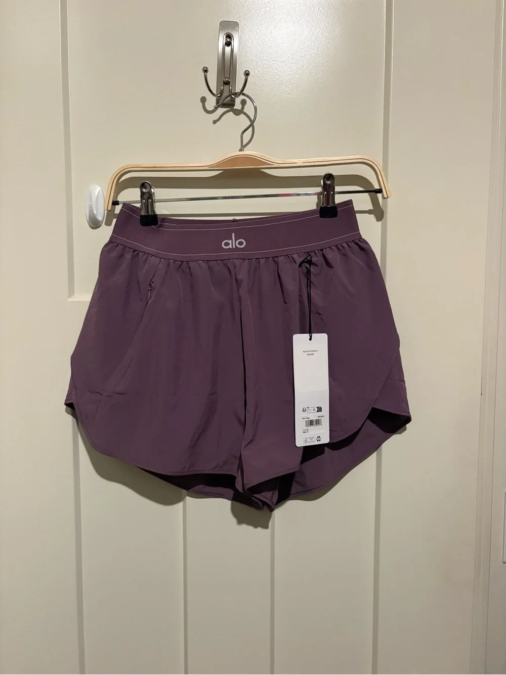ALO Yoga Match Point Short Small Limited: Plum Kiss NWT